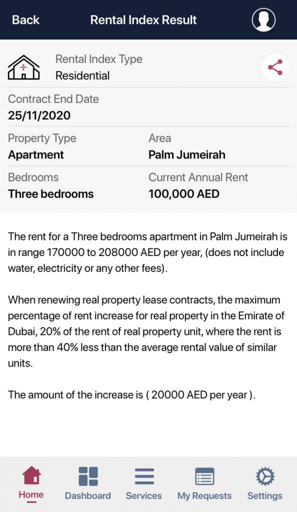 Dubai Rent Increase Calculator Rental Index by DLD