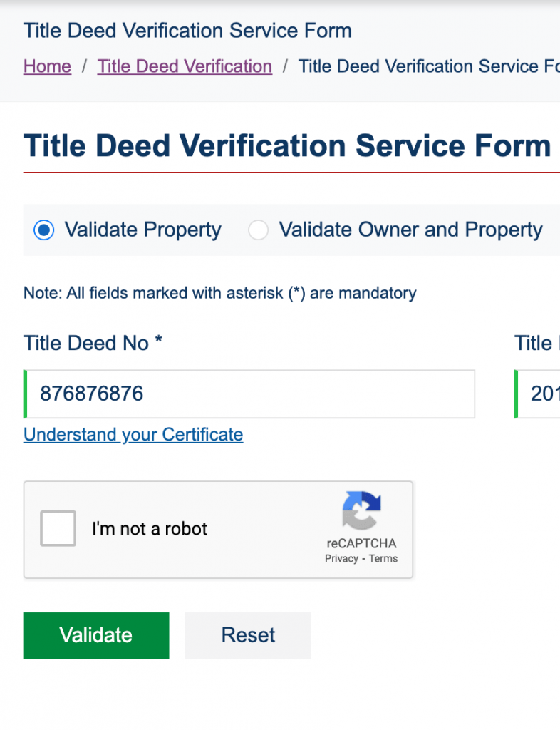 Title Deed Verification DLD (Dubai Land Department)